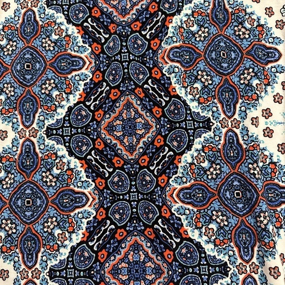 Artisan NY maxi skirt Large mixed media pull on White Lotus Boho Hippie - Picture 3 of 9